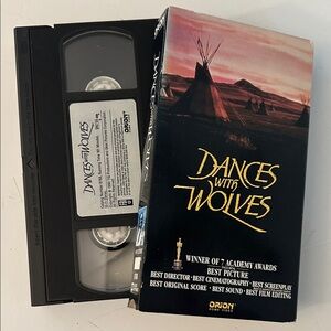 Dances With Wolves VHS Tape with Kevin Costner winner of 7 academy awards